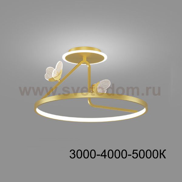 Потолочная люстра BABETTA CH E D40 Brass Трехцветный свет ImperiumLoft 223684-23