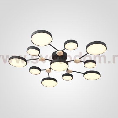 Потолочная люстра GAMMA D102 Black ImperiumLoft 223770-23