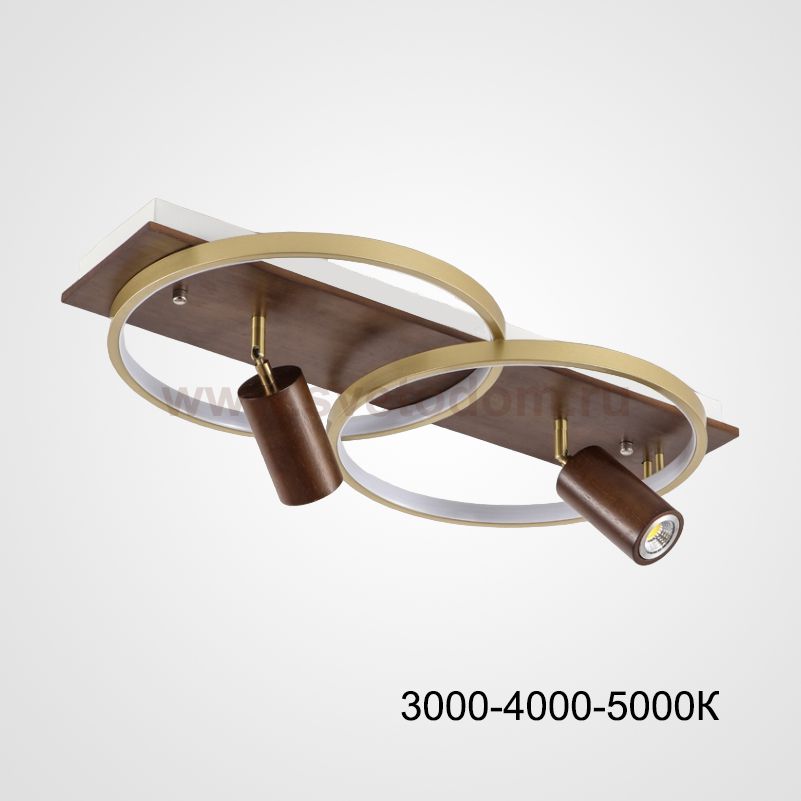 Потолочный светильник DIDRIKA L45 Dark Brown Трехцветный свет ImperiumLoft 223840-23