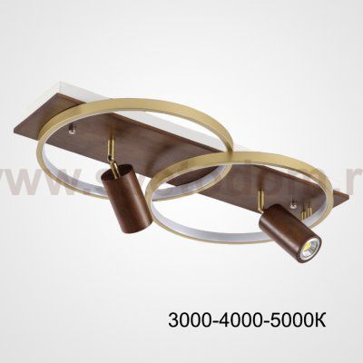 Потолочный светильник DIDRIKA L65 Dark Brown Трехцветный свет ImperiumLoft 223844-23
