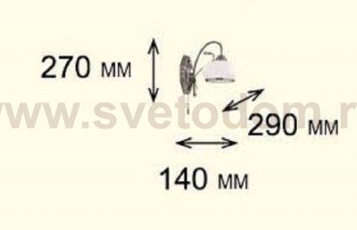 Светильник настенный бра Odeon light 2240/1W TEURA