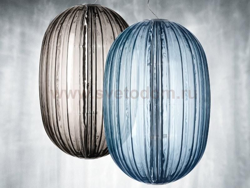 Подвесной светильник Foscarini PLASS 2240071L 25 (LED) Серый