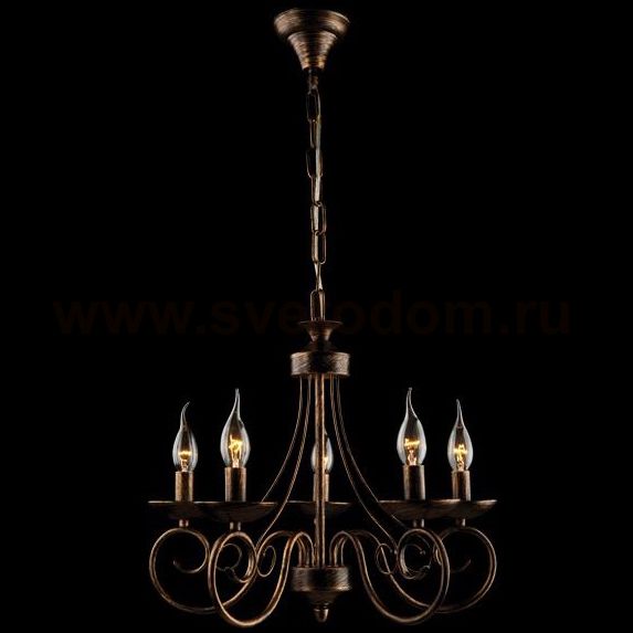 Люстра Eurosvet 22404/5 черный с золотом