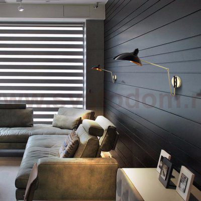Настенный светильник HILDBORG L83 Black Matt ImperiumLoft 224064-23