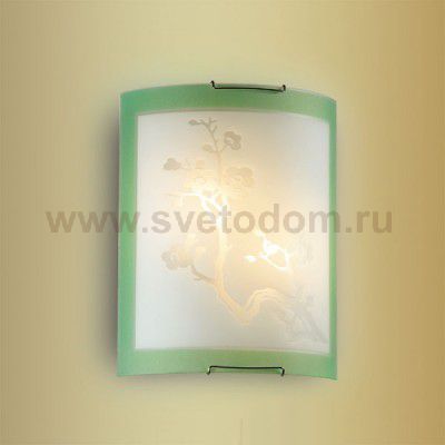 Светильник Сонекс 2245 зеленый/хром Sakura
