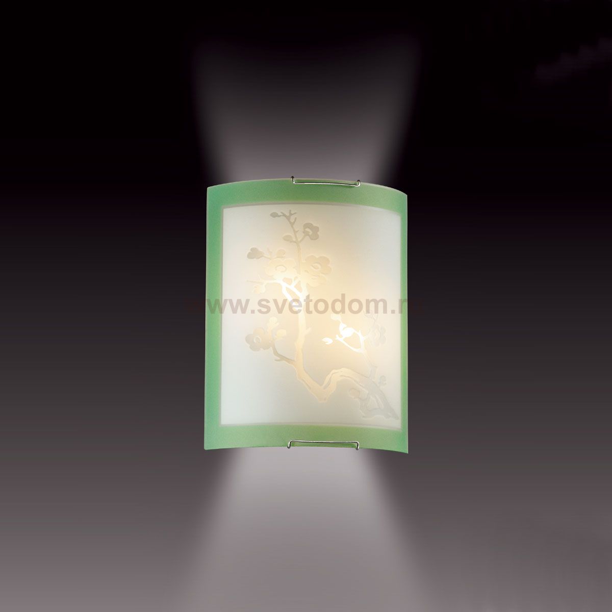 Светильник Сонекс 2245 зеленый/хром Sakura