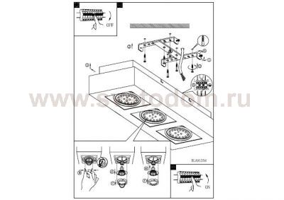 Настенно-потолочный светильник Eglo 91354 LOKE 1