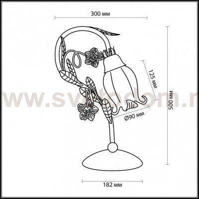 Настольная лампа Odeon light 2252/1T AMELI
