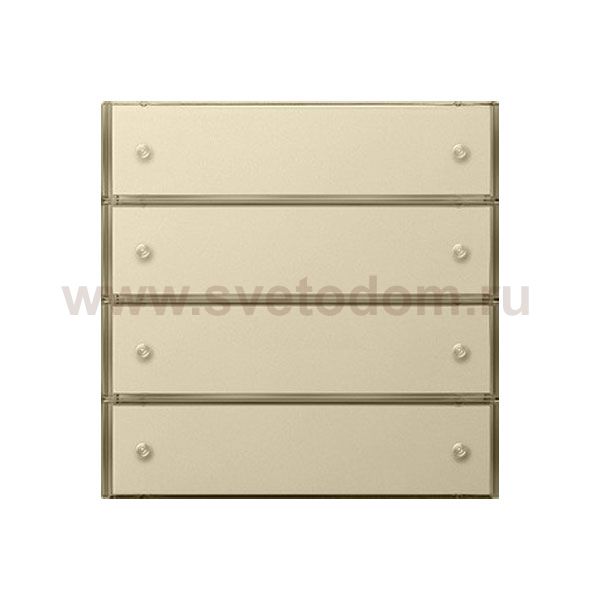 Gira F100 Крем глянц Настенный сверхплоский радиопередатчик 4-канальный (G2254111)