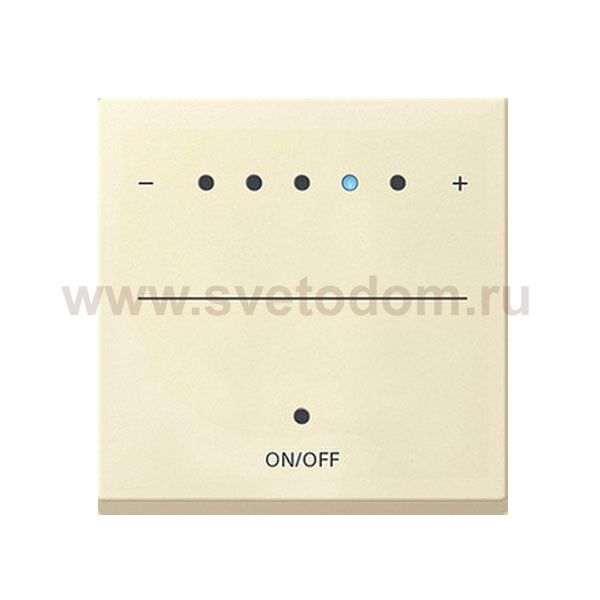 Gira S-55 Крем глянц Накладка светорегулятора сенсорного с индикацией (G226001)