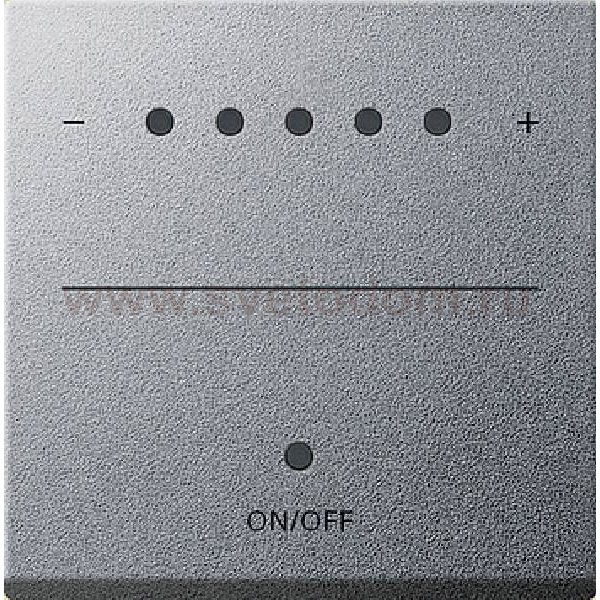 Gira S-55 Алюминий Накладка светорегулятора сенсорного с индикацией (G226026)