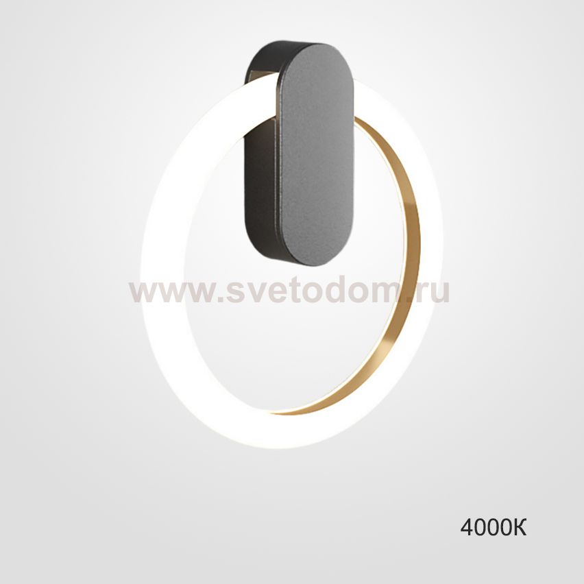 Настенный светильник GINA WALL D20 Black 4000К ImperiumLoft 226387-23