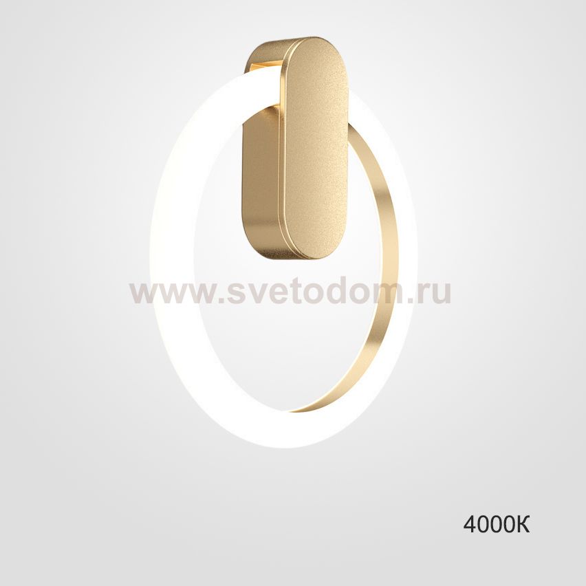 Настенный светильник GINA WALL D20 Brass 4000К ImperiumLoft 226393-23