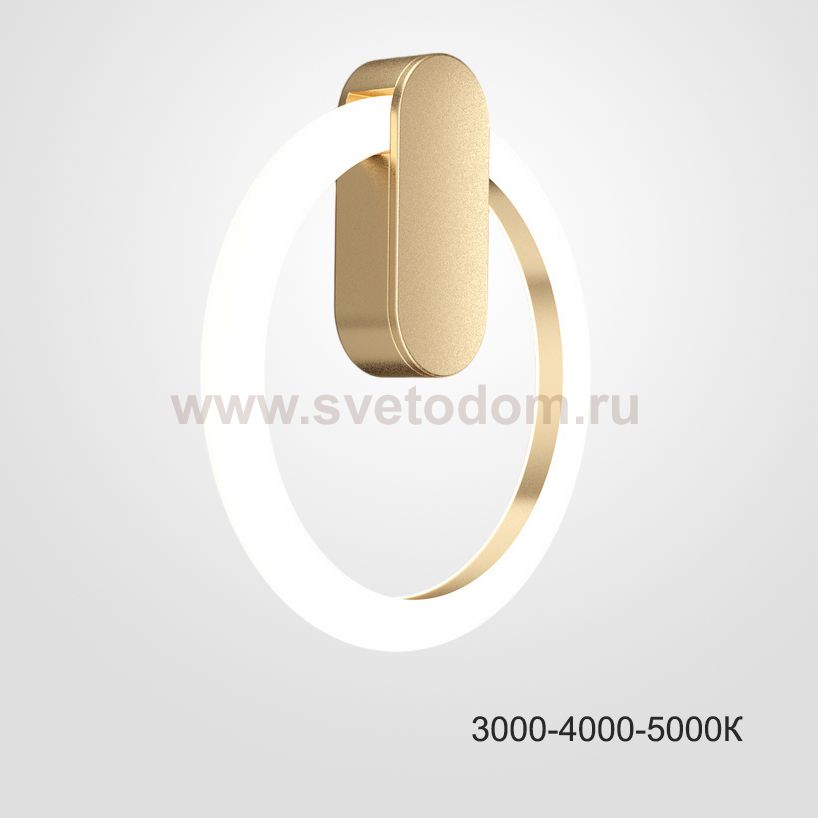 Настенный светильник GINA WALL D30 Brass Трехцветный свет ImperiumLoft 226396-23