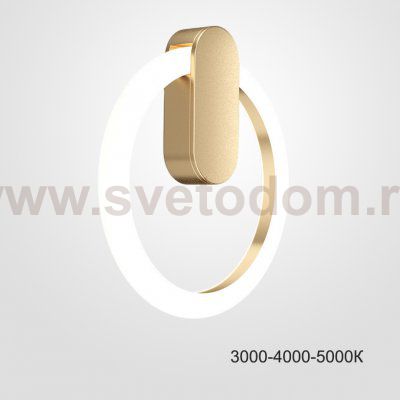 Настенный светильник GINA WALL D30 Brass Трехцветный свет ImperiumLoft 226396-23