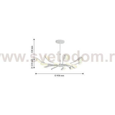 Люстра подвесная Favourite 2264-16P Mense