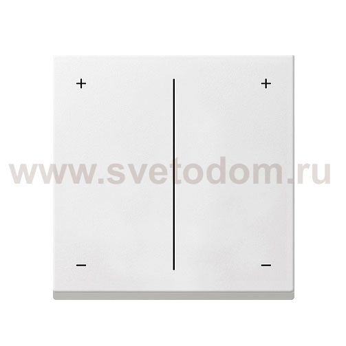 Gira S-55 Бел Накладка светорегулятора 2-х канального нажимного (G226427)