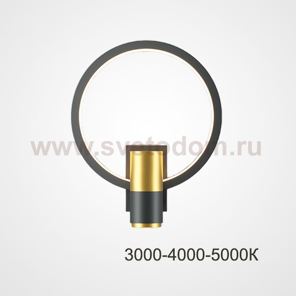 Настенный светильник DAGVEIG С Black Трехцветный свет ImperiumLoft 226433-23