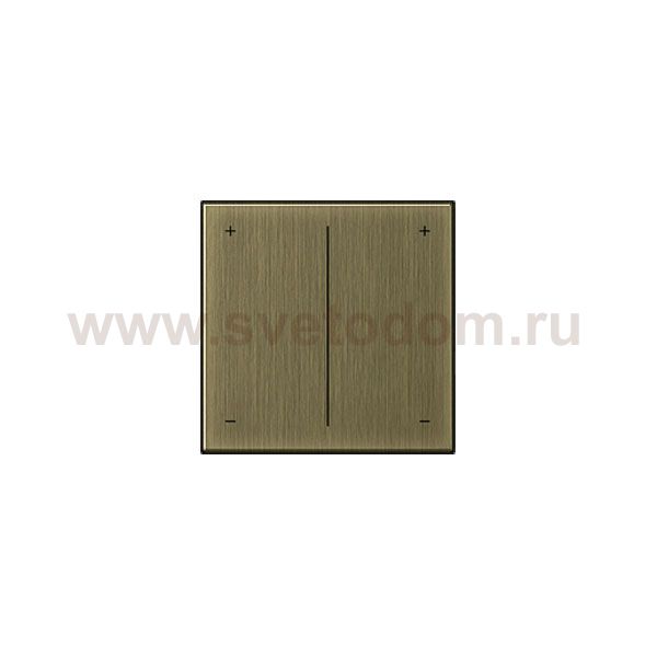Gira S-55 Бронза Накладка светорегулятора 2-х канального нажимного (G2264603)