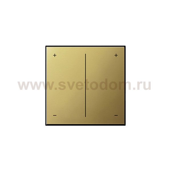 Gira S-55 Латунь Накладка светорегулятора 2-х канального нажимного (G2264604)