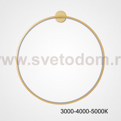 Настенный светильник GUARD B D120 Brass Трехцветный свет ImperiumLoft 226546-23