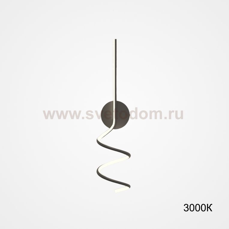 Настенный светильник DAMARIS WALL H70 Black 3000К ImperiumLoft 227281-23