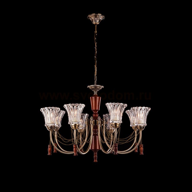 Люстра Eurosvet 22730/8 античная бронза
