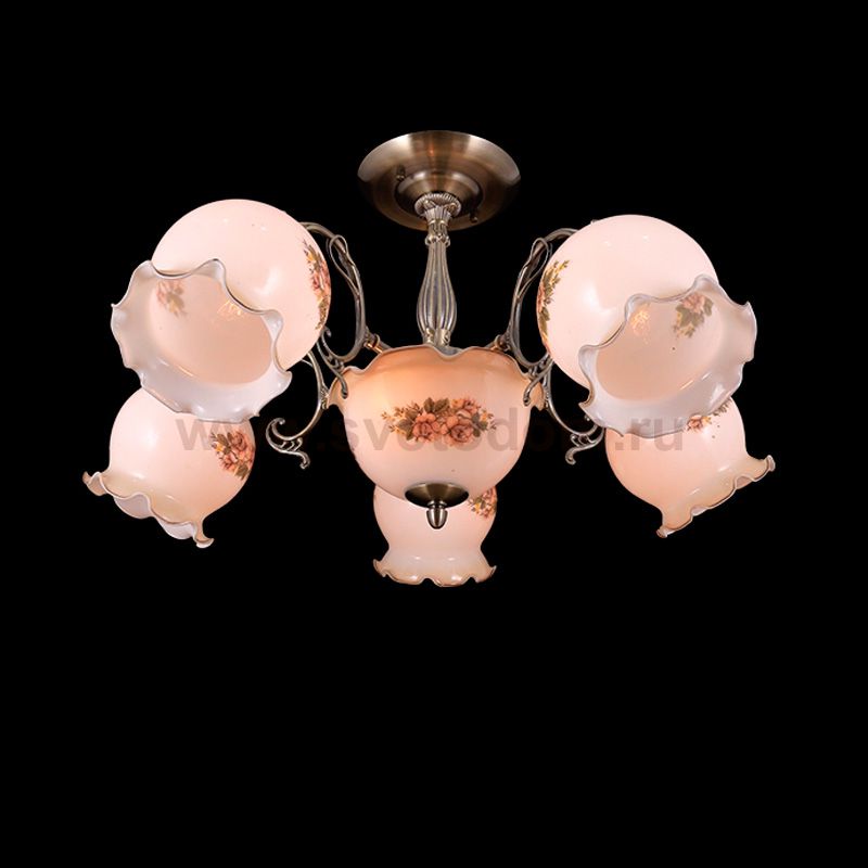 Люстра Eurosvet 22750/7 античная бронза