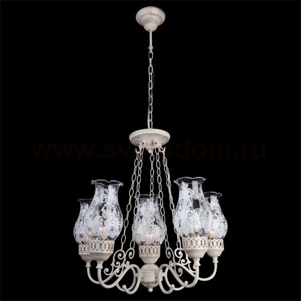 Люстра Eurosvet 22804/5+1 белый с золотом