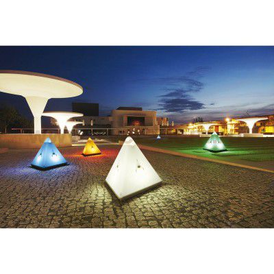 SLV 228081 Tetraeder light and sound pyramid white