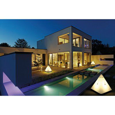 SLV 228081 Tetraeder light and sound pyramid white