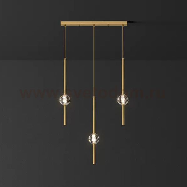 Подвесной светильник SOCRATES COMBO L50 Brass ImperiumLoft 228319-23