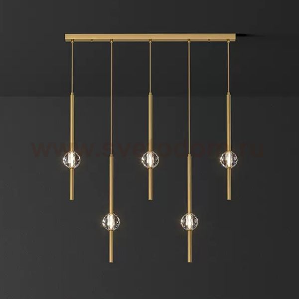 Подвесной светильник SOCRATES COMBO L80 Brass ImperiumLoft 228320-23