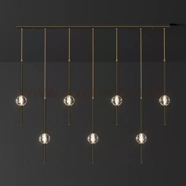 Подвесной светильник SOCRATES COMBO L118 Black ImperiumLoft 228326-23