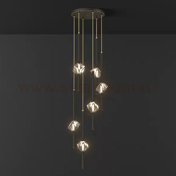 Подвесной светильник SOCRATES B COMBO L6 Black ImperiumLoft 228330-23