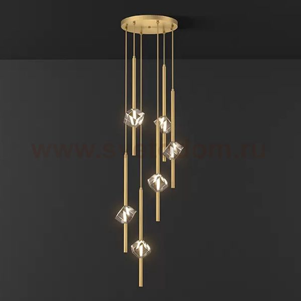 Подвесной светильник SOCRATES B COMBO L6 Brass ImperiumLoft 228332-23