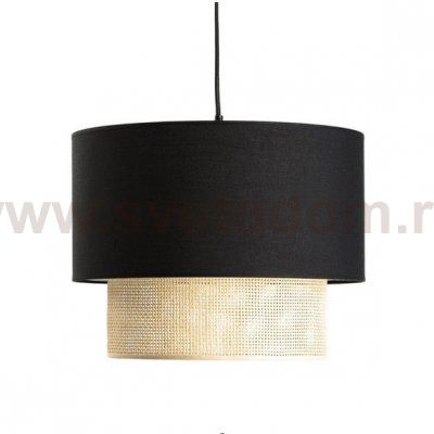 Подвесной светильник Ottar Wicker Black lampshade ImperiumLoft 228367-22