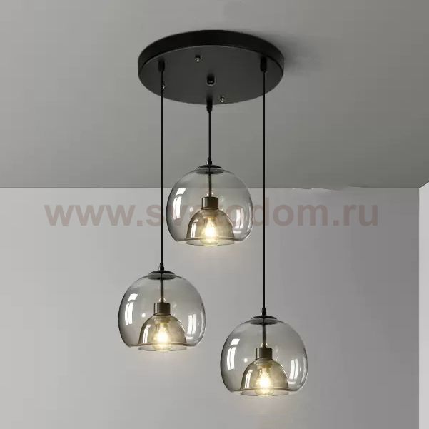 Подвесной светильник FOCUS TRIO D30 Grey ImperiumLoft 228462-23