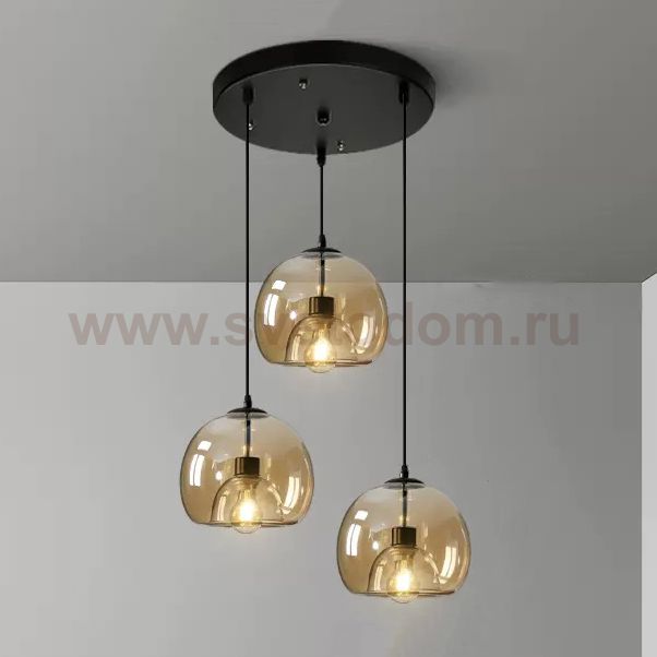 Подвесной светильник FOCUS TRIO D30 Amber ImperiumLoft 228464-23