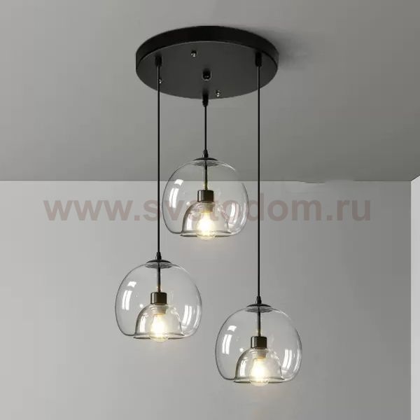Подвесной светильник FOCUS TRIO D30 Transparent ImperiumLoft 228466-23