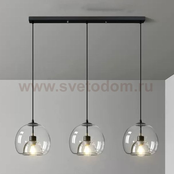 Подвесной светильник FOCUS TRIO L80 Transparent ImperiumLoft 228467-23