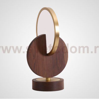 Настольная лампа GLATT WOOD TAB Dark brown ImperiumLoft 228701-23