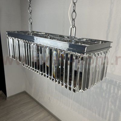 Люстра RH 1920S ODEON CLEAR GLASS FRINGE chrome ImperiumLoft 228792-22