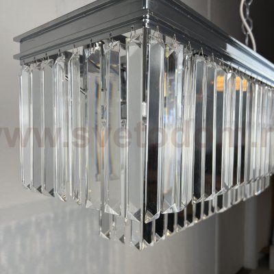Люстра RH 1920S ODEON CLEAR GLASS FRINGE chrome ImperiumLoft 228792-22