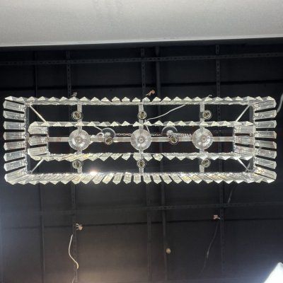 Люстра RH 1920S ODEON CLEAR GLASS FRINGE chrome ImperiumLoft 228792-22