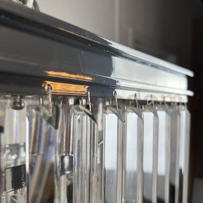 Люстра RH 1920S ODEON CLEAR GLASS FRINGE chrome ImperiumLoft 228792-22