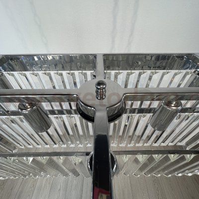 Люстра RH 1920S ODEON CLEAR GLASS FRINGE chrome ImperiumLoft 228792-22
