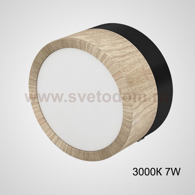 Точечный светильник FOG WOOD D9 Black 3000К 7W ImperiumLoft 228805-26