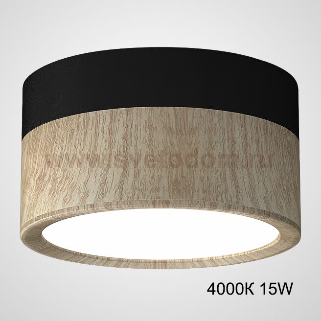 Точечный светильник FOG WOOD D14,5 Black 4000К 15W ImperiumLoft 228827-26