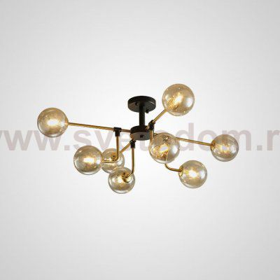 Подвесная люстра AGIRA D88 Amber ImperiumLoft 229023-26
